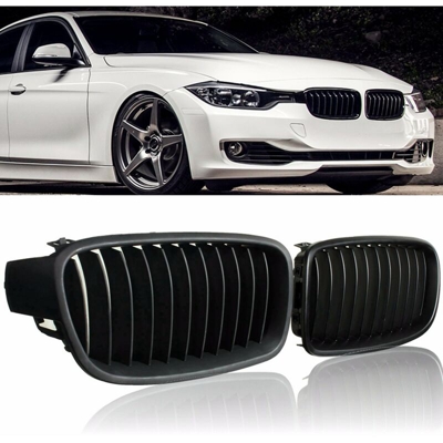2x Griglia frontale nera opaca Griglia per rene Pr 12-14 BMW F30 F31 320i 328i 335i 335i XDrive