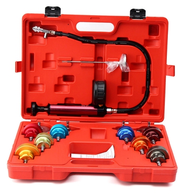 Insma - 14 PC Tester di pressione della pompa del radiatore Perdita SISTEMA DI RAFFREDDAMENTO Controllo Adattatore in alluminio