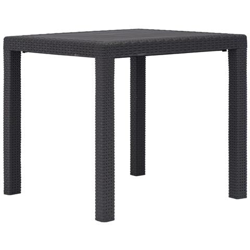 Tavolo Da Giardino Marrone 79x79x72 Cm In Plastica Stile Rattan en oferta