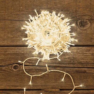 Luci di natale catena led luce filo bianco da esterno addobbi natalizi 700 led -Luce Calda