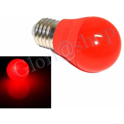 Each - Lampadina Led Luce Rossa 4w Lampada .sfera Colore Rosso Lampadine Decorazioni E27