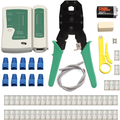 Pinze a crimpare, strumenti di rete, set di pinze per cavi di rete RJ45