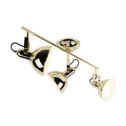 QAZQA Plafoniera tommy - Industriale - Acciaio - Oro/Ottone - Oblungo/Tondo Max. 3 x Watt precio