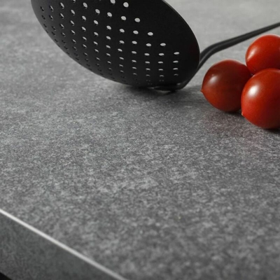 Generico - Top da Cucina Stile Moderno Colore Grigio Beton