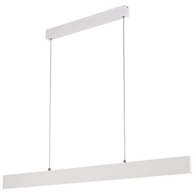 Sospensione A Soffitto 40w Led 3000k, 2080lm, Bianco Opaco, Acrilico
