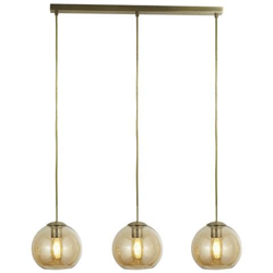 Barra A 3 Luci In Ottone Anticato, Ambra, Attacco E27 características