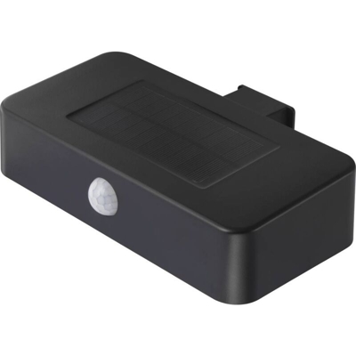 Lampada solare da parete per esterno con rilevatore di movimento SY-4677502 SMD LED 1 W Bianco freddo Nero - Sygonix