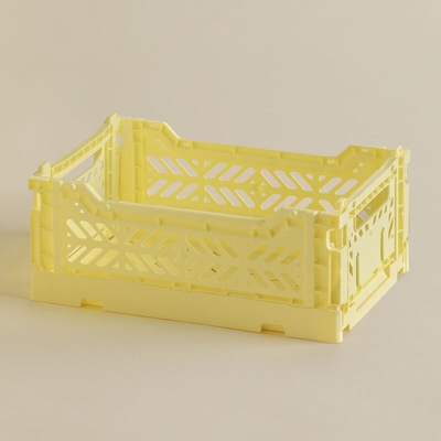 Scatola in plastica pieghevole e impilabile Doli Giallo Plastica - Sklum