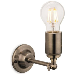 Lampada Da Parete A Candela Da Interni 1 Luce In Ottone Antico, E27 precio