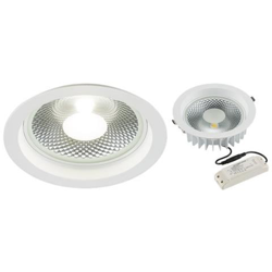 Downlight Commerciale Da Incasso A Led Cob 4000k, 230v 30w características
