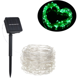 Luci solari a filo di rame con filo di rame Luci da prato 8 modalita di effetti di luce Verde,6W 1m 1 LED - 6W 1m 1 LED precio