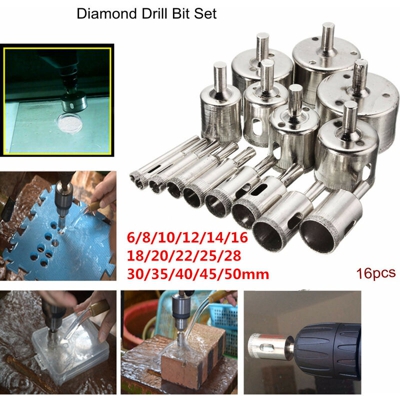 Insma - Punta da trapano per sega a tazza diamantata 6mm-50mm per marmo porcellana ceramica