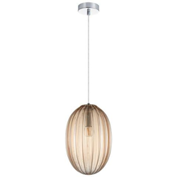 Sospensione Moderna Sospesa Cromo 1 Luce Con Paralume Champagne, Dimmerabile E14 características