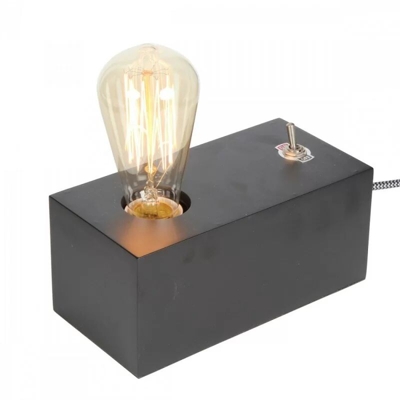Opjet 010 481 - Lampada da tavolo 'Eureka' legno nero - 20x10x9cm