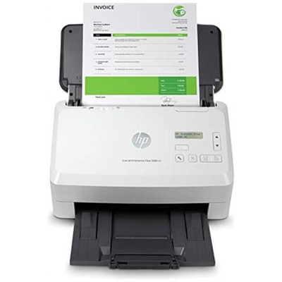 ScanJet Enterprise Flow 5000 s5 6FW09A, Scansione fronte e retro in un solo passaggio, 65 ppm e 130 ipm, Scan, Compatto, piccolo e sottile, Bianco