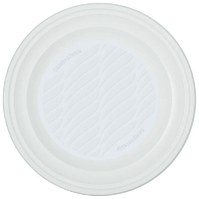 PIATTO FONDO Pz 15 BIANCO NATURAL BIBO