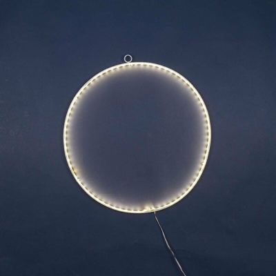 Lotti Importex - Decorazione luminosa sfera natale in strip led 75 led per esterno addobbi natalizi luna