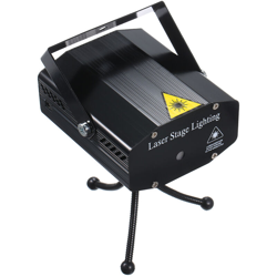 110-240 V Mini LED Stage Light Controllo del suono Luce laser Sei modelli Guscio nero Standard europeo en oferta