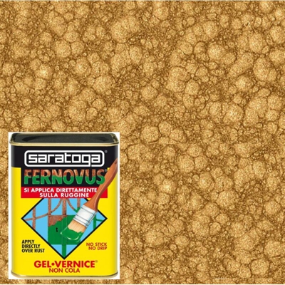 Saratoga Int.sforza - Fernovus martellato 750ml smalto formula gel diretto su ruggine, colori bronzo