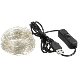 filo di rame USB LED luce ghirlanda stringa di luce 10 metri interruttore indipendente stringa 100 luci luce precio