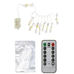 stringa stringa LED lampade ombra sagomata funzione di controllo remoto cartuccia batteria otto bianco caldo características