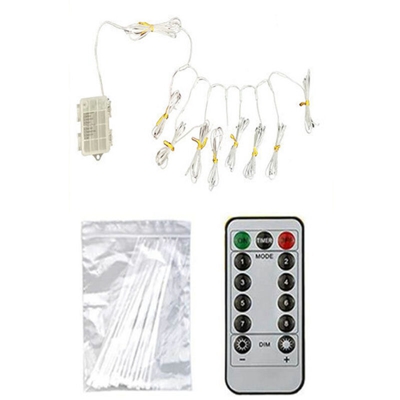 stringa stringa LED lampade ombra sagomata funzione di controllo remoto cartuccia batteria otto bianco caldo