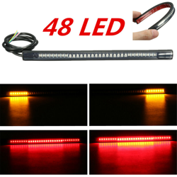 Moto 48 SMD LED Luce di segnalazione flessibile Fanale posteriore Sospensione freno Stop características