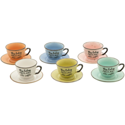 Confezione 6 Tazzine da Caffe' con Piattino Morning precio