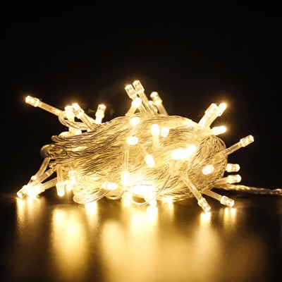 Luci a stringa LED piccole lanterne cielo pieno di stelle 200 luci 20m plug-in coda plug bianco caldo