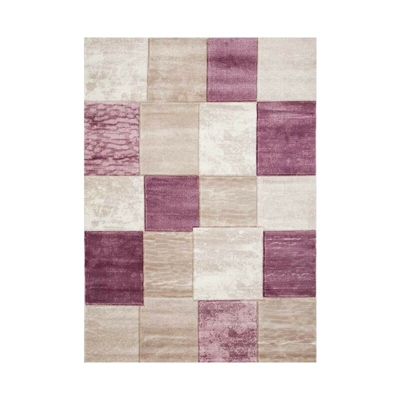 Homemania - Tappeto Fatto A Macchina Florida 4 - Arredo - per Corridoio, Cucina, Camera, Salotto - Rosa in Polipropilene, 80 x 150 cm