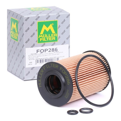 MULLER FILTER Filtro Olio FOP286  VW,AUDI,SKODA,GOLF VI (5K1),Polo Hatchback (6R1, 6C1),TOURAN (1T1, 1T2),Passat Variant (3C5),TIGUAN (5N_)