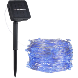 Filo di rame solare stringa luci luci prato 8 modalita di effetto luce blu,6W 1m 1 LED - 6W 1m 1 LED precio