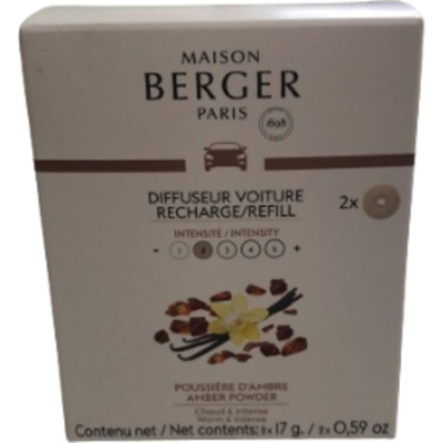 Cofanetto Di 2 Ricariche In Ceramica Per Auto Poussière D'Ambre Lampe Berger Decorazione Profumo Casa Ambiente
