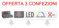 Peragashop - OFFERTA 3 CONFEZIONI 10 STELLE LED MULTICOLOR A BATTERIA LUCI DI NATALE precio