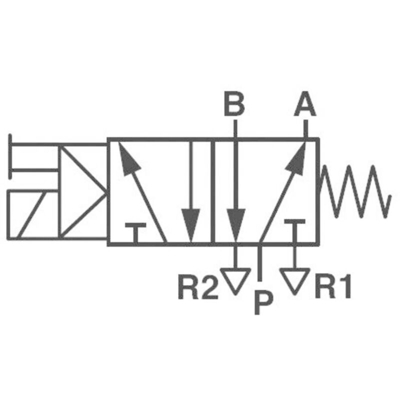 Valvola pneumatica ad azionamento meccanico V51B517A-A213J 24 V/DC Materiale cassa Alluminio Materiale sig NBR - Norgren
