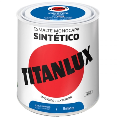Lucido Smalto sintetico Titanlux | 375 mL - 539 blu brillante - 539 blu brillante
