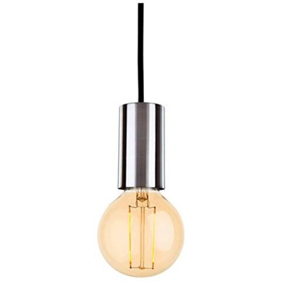 Firstlight Berkeley Lampadario, Metallo, E27, 40 w, In Acciaio Spazzolato