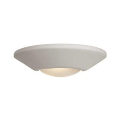 Applique Da Parete Per Interni A 1 Luce - 100w Non Smaltato, Vetro Bianco Acido, E27 en oferta