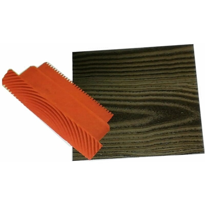 Bricoqui - Tampone In Gomma Per Effetto Venatura Legno Pettinato 13x6 cm accessori pittura