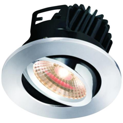 Faretto Inclinabile Led 3000k Bianco Caldo Con Cornice Fissa Cromata, 7w características