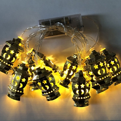 Lanterna da Palazzo a LED in Ferro Battuto,Lanterna palazzo bianco caldo dorato 1,65 m Batteria a 1 luci a luce costante - Lanterna palazzo bianco