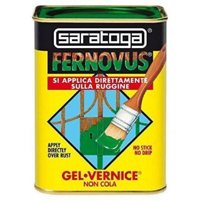 Vernice Antiruggine in Gel Fernovus, Brillante Saratoga - Verde Prato Brillante 750ml