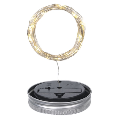 1.2V 1.2W Bottiglia di filo di rame solare Cork LED Light Starry Sky Wedding e Holiday Lighting String,2m 2LED bianco caldo senza bottiglia - 2m 2LED