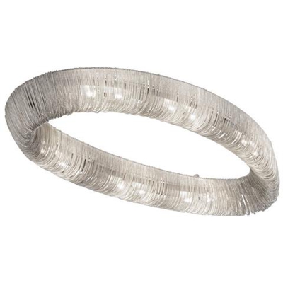 Lampada A Sospensione In Metallo Di Design Cromo Lucido, 12x G9