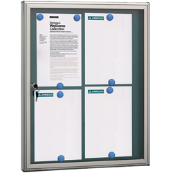 Bacheca Porta Avvisio per 4 Foglio A4 Cornice Colore Argento cm 55x69x4,7 en oferta