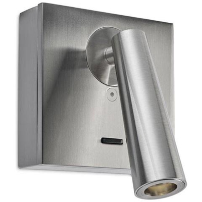 Lampada Da Lettura A Led Da Parete Nickel Satinato 175lm 2700k
