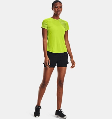 Maglia a manica corta UA Qualifier Iso-Chill da donna