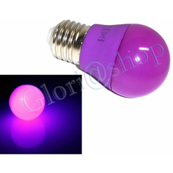 Lampadina Led Luce Viola 4w Lampada .sfera Luci Colori Lampadine Decorazioni E27 en oferta