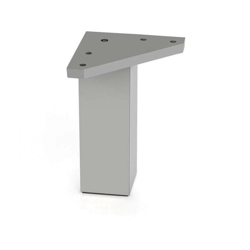 Gamba Quadrata ABS 40X100 Mm Alluminio Opaco características