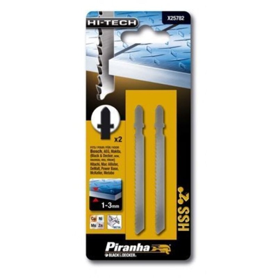 Black&decker - PIRANHA BLACK& DECKER 2 LAME PER METALLO TAGLIO FINE X25782